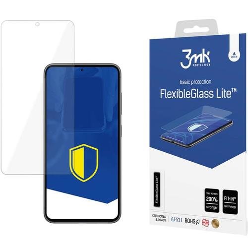Folie Protectie 3MK pentru Samsung Galaxy S23+, Sticla Flexibila, Full Glue, Lite, 0.16mm, Transparenta