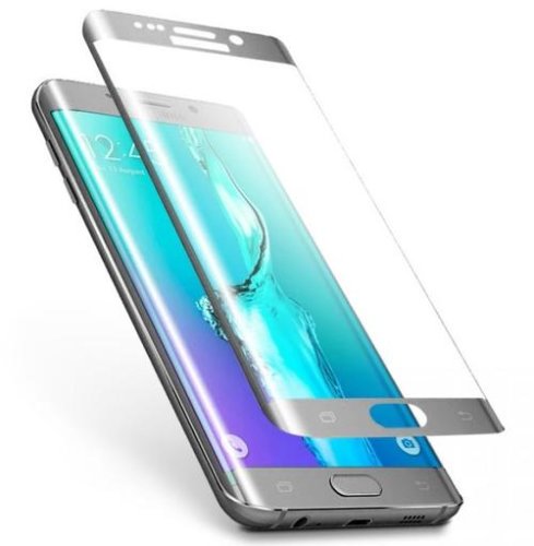 Folie Protectie Sticla Securizata 3D Tellur TLL145113 pentru Samsung Galaxy S6 Edge Plus (Argintiu)