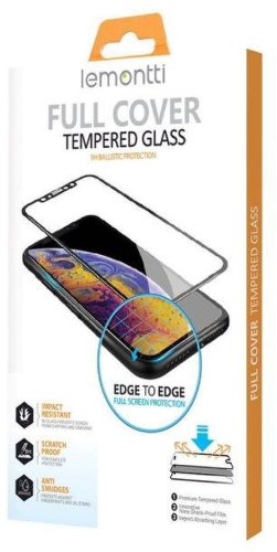 Folie Protectie Sticla Temperata Lemontti Full Fit LEMFSFFA525GBK pentru Samsung Galaxy A52 / A52 5G /A52s (Transparent/Negru)