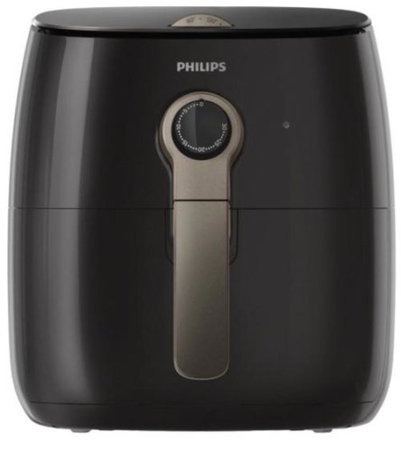 Friteuza fara ulei Philips Airfryer HD9721/10, Tehnologie Twin TurboStar, Capacitate 4.1L, prajire cu 90 % mai putina grasime, Curatare rapida, Incalzire instantanee, 1500 W (Negru)