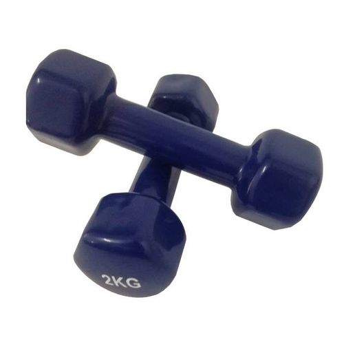 Gantere Dayu Fitness DY-PV-02-4, Vinil, 2 x 2 kg (Albastru)