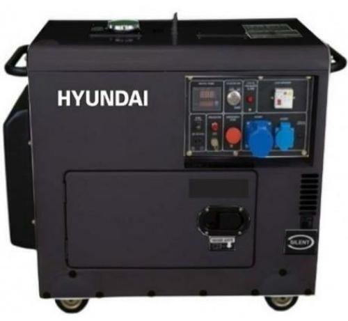 Generator curent electric HYUNDAI DHY6001SE, 4600 W, Monofazat, Diesel (Negru)