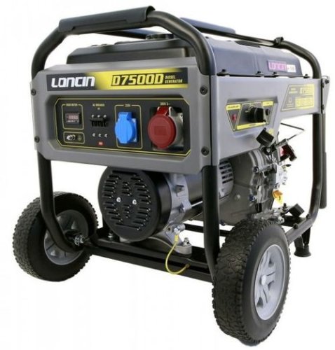 Generator Curent Electric Loncin LCD7500D-1, 6 KW, 10.5 CP, 380 V, Diesel