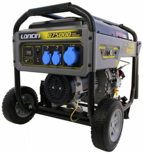 Generator Curent Electric Loncin LCD7500D, 6 KW, 10.5 CP, 220 V, Diesel