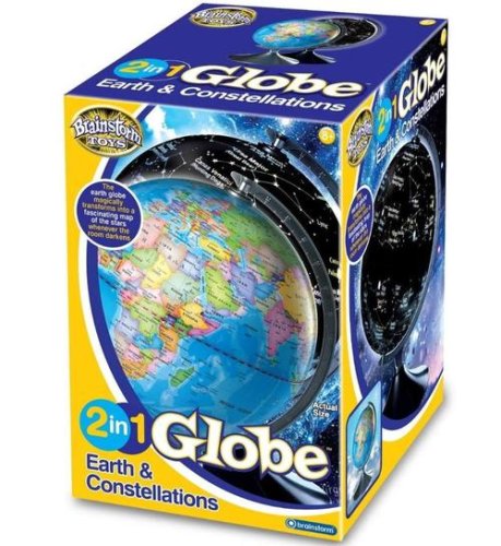 Glob 2 in 1 Brainstorm Pamantul si constelatiile E2001, 8+ ani (Multicolor)