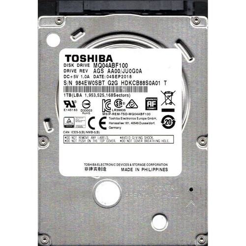 HDD Laptop TOSHIBA, 1TB, 2.5”, SATA III