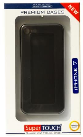 Husa Protectie Spate Super Touch pentru iPhone 7 (Neagra)