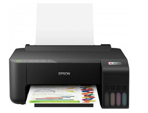 Imprimanta Epson L1250, Inkjet, A4, CISS, 10ppm, Duplex manual, USB, Wi-Fi, Epson Connect (Negru) 