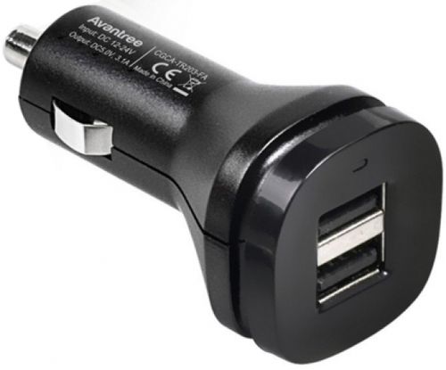 Incarcator Auto Avantree CGST-21, 2 USB, 3.1A (Negru)