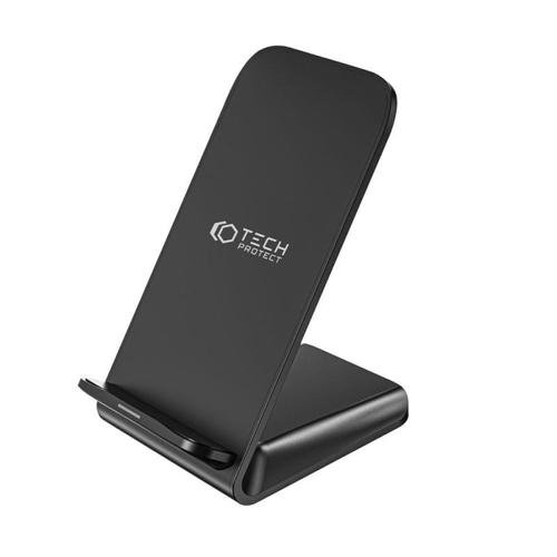 Incarcator Wireless TECH-PROTECT S2, 15W, Cablu USB-C 50cm inclus (Negru)