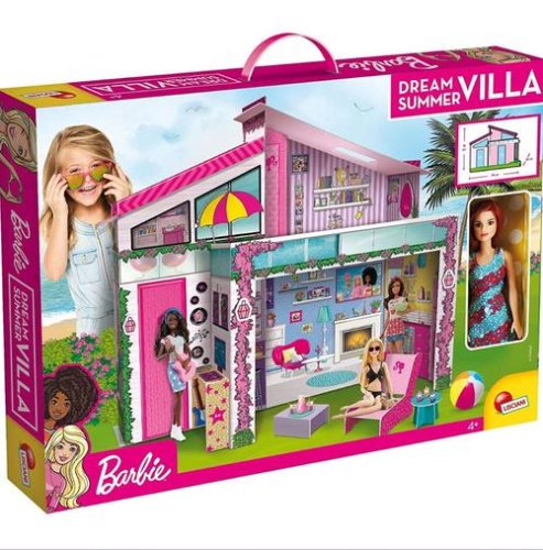 Joc Lisciani Casa din Malibu Barbie L76932, 4+ ani (Multicolor)