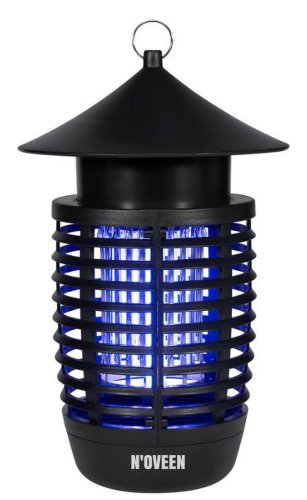 Lampa electrica anti-insecte Noveen IKN7 IPX4 Professional Lampion Black, LED UV, 7 W, 900 – 1000 V (Negru)