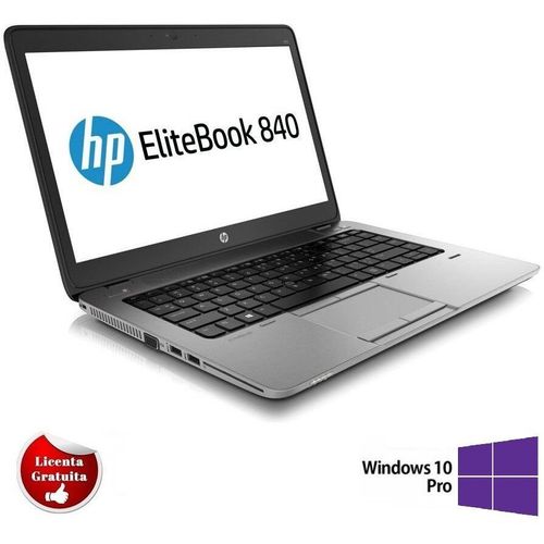 Laptop Refurbished HP EliteBook 840 G1 (Procesor Intel® Core™ i5-4200U (3M Cache, up to 2.60 GHz), Haswell, 14.1inch, 4GB, 128GB SSD, Intel® HD Graphics 4400, Win10 Pro)
