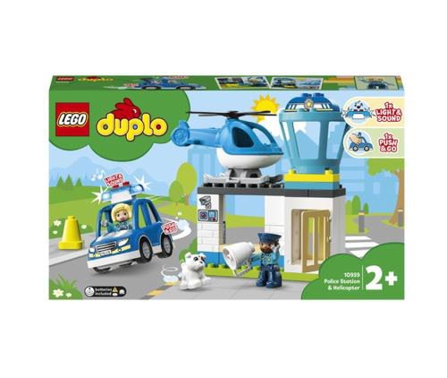 LEGO® DUPLO® Sectie de politie si elicopter pentru salvare 10959