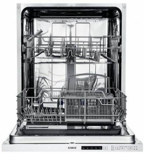 Masina de spalat vase complet incorporabila Samus SBDW60.5, 12 seturi, 5 programe, Clasa A++ (Alb)