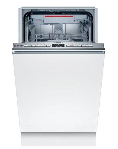 Masina de spalat vase incorporabila Bosch SPV4XMX20E, 10 Seturi, 6 Programe, 45 cm, Clasa F (Alb)