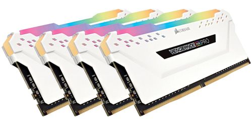 Memorie Corsair Vengeance RGB PRO, 4x8GB, DDR4, 3200 MHz (Alb)