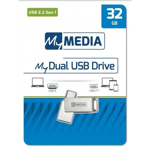 Memorie cu USB 3.2 si USB C My Media 32 GB