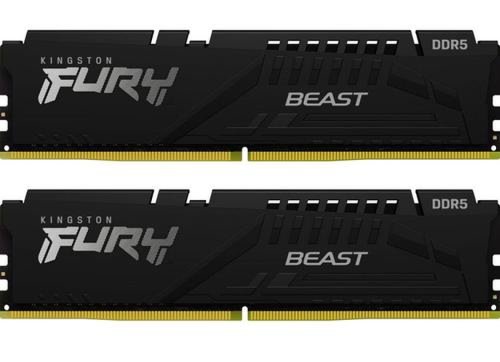 Memorii Kingston Fury Beast, 64GB(2x32GB), DDR5-5200Mhz, CL40, Dual Channel
