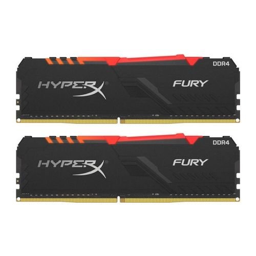Memorii Kingston HyperX Fury RGB 16GB(2x8GB) DDR4 3733MHz CL19 Dual Channel Kit