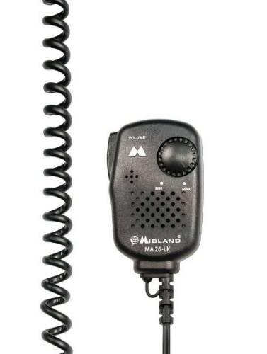 Microfon cu difuzor Midland MA26-LK, 2 pini tip Kenwood 