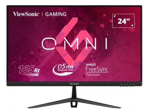 Monitor Gaming Fast IPS LED ViewSonic OMNI 23.8inch VX2428, Full HD (1920 x 1080), HDMI, DisplayPort, AMD FreeSync, Boxe, 165 Hz, 0.5 ms (Negru)