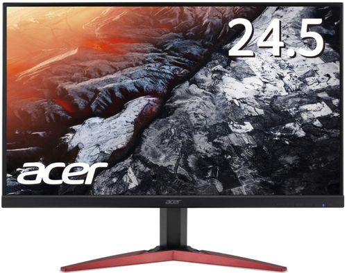 Monitor Gaming TN LED Acer 24.5inch KG251QFbmidpx, Full HD (1920 x 1080), DVI, HDMI, DisplayPort, Boxe, 144 Hz, 1 ms (Negru)