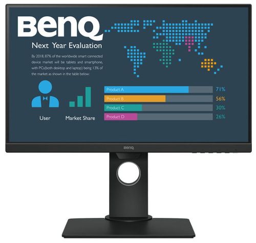 Monitor IPS LED BenQ 23.8inch BL2480T, Full HD (1920 x 1080), VGA, HDMI, DisplayPort, Boxe, Pivot (Negru)