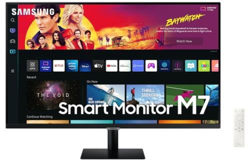 Monitor VA LED Samsung 32inch M7 LS32BM700UUXEN, Ultra HD (3840 x 2160), HDMI, Bluetooth, Smart TV Experience, Boxe (Negru)