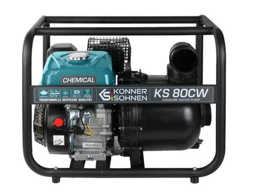 Motopompa Konner & Sohnen KS 80CW, 3600RPM, 7 CP, 1000 l/m (Negru/Turcoaz)