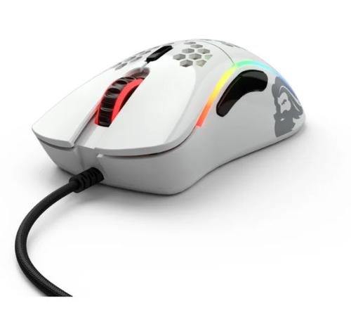 Mouse Gaming Glorious Model D-, 12000 DPI (Alb Lucios)