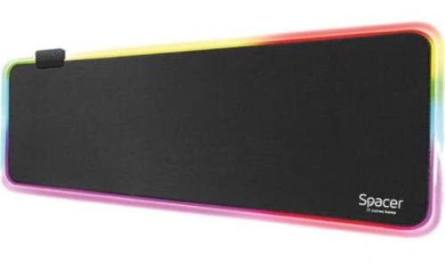 Mouse Pad Spacer SP-PAD-GAME-RGB-PICT, gaming, cauciuc si material textil, 900 x 300 x 3 mm (Negru)