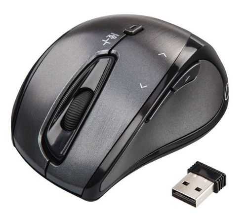 Mouse Wireless Hama Cuvio 52866, 1600 dpi (Gri)