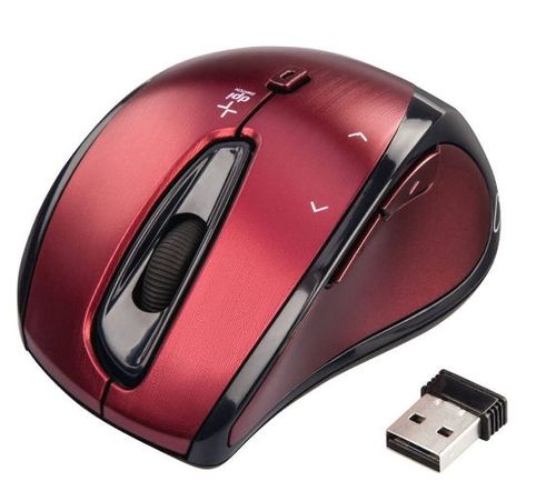 Mouse Wireless Hama Cuvio 52867, 1600 dpi (Rosu)
