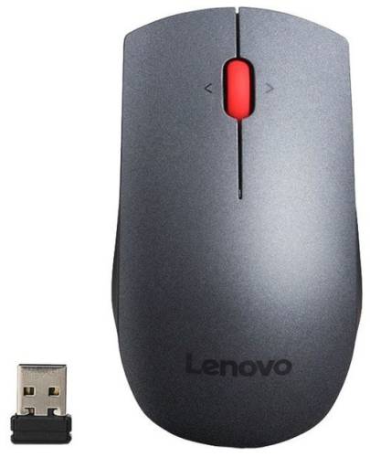 Mouse Wireless Lenovo 700, Laser, 1600 DPI (Negru)