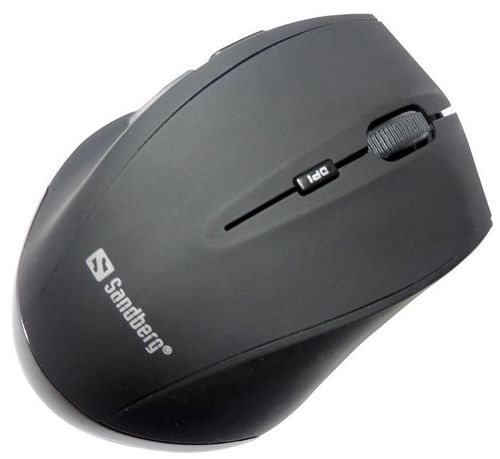 Mouse Wireless Optic Sandberg 630-06, 1600 DPI, USB (Negru)