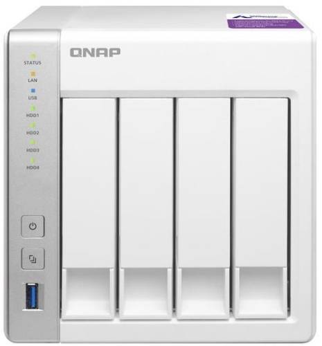 NAS Qnap TS-431P, 4 Bay-uri, Gigabit, Dual core, 1200 MHz, 1GB DDR3 (Alb)