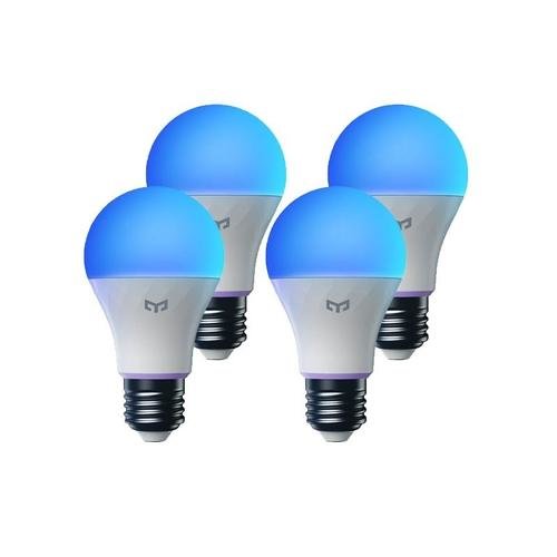 Pachet 4 becuri LED inteligente Yeelight W4 Lite, Wi-Fi, E27, 9W, 806 lm (Alb)