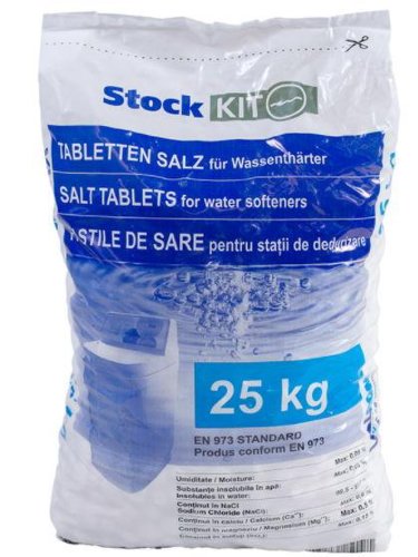 Pastile de sare valrom aquapur pentru statie dedurizare, min.99.5 nacl sac 25 kg