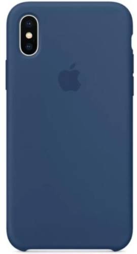 Protectie Spate Apple Silicone MQT42ZM/A pentru Apple iPhone X (Blue Cobalt)