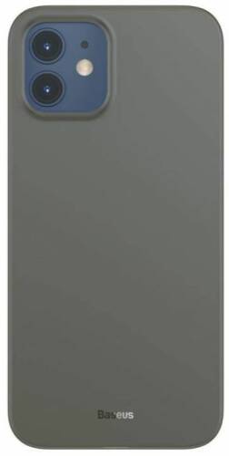 Protectie Spate Baseus Wing Ultrathin WIAPIPH54N-01 pentru Apple iPhone 12 mini (Transparent/Negru)