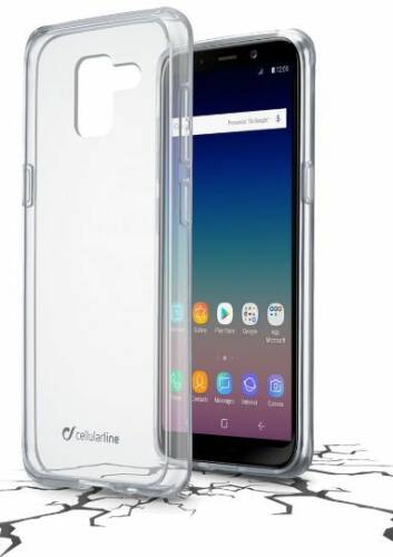 Protectie spate Cellularline CLEARDUOGALJ618T, pentru Samsung Galaxy J6 2018 (Transparent)