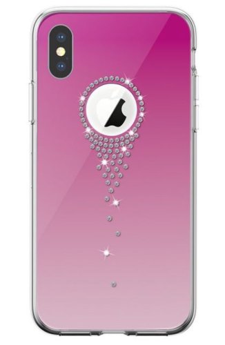 Protectie Spate Devia Angel Tears DVATIP65GR pentru iPhone XS Max (Roz)