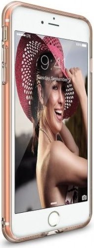 Protectie spate Ringke Air 154360 pentru Apple iPhone 7 Plus (Transparent/Rose Gold)