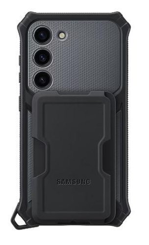 Protectie Spate Samsung EF-RS911CBEGWW pentru Samsung Galaxy S23, Suport tip inel (Negru)