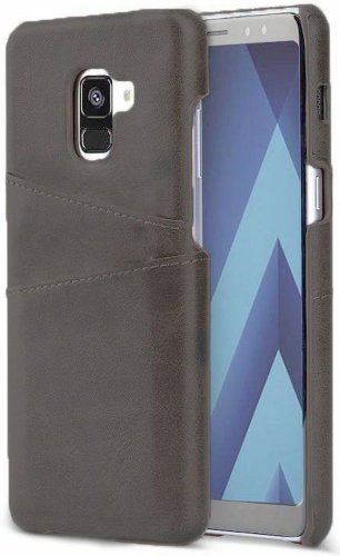 Protectie spate Senno Tailor Leather Wallet pentru Samsung Galaxy A8 (Gri)