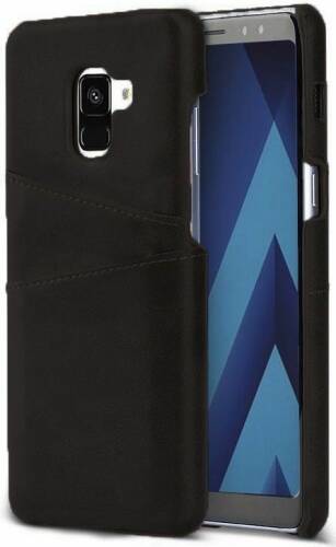 Protectie spate Senno Tailor Leather Wallet pentru Samsung Galaxy A8 Plus (Negru)
