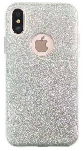 Protectie Spate Star Shine pentru Apple iPhone X (Argintiu)