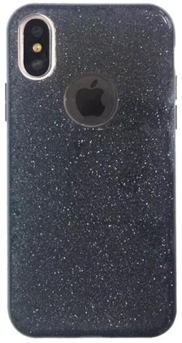 Protectie Spate Star Shine pentru Apple iPhone X (Negru)