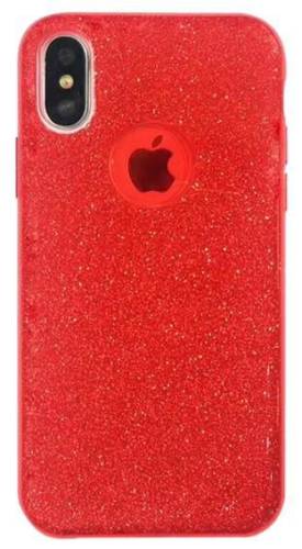 Protectie Spate Star Shine pentru Apple iPhone X (Rosu)